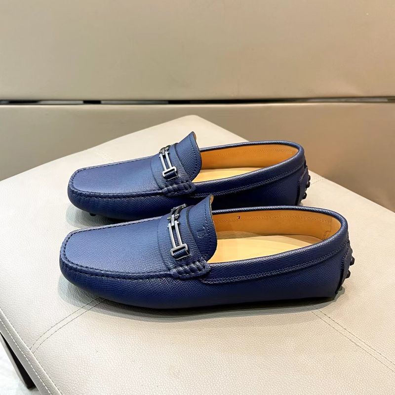 1:1 Brand Original Box Slip-On Lazy Loafers Men's Casual Suede Shoes Metal Buckle Leather Soft Sole_voghion.com
