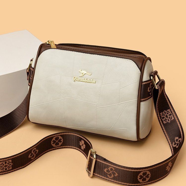 Borsa a tracolla piccola per donne di mezza età e anziane, modello canguro, 2024, nuova, primo strato in pelle bovina, per suocera e mamma_voghion.com