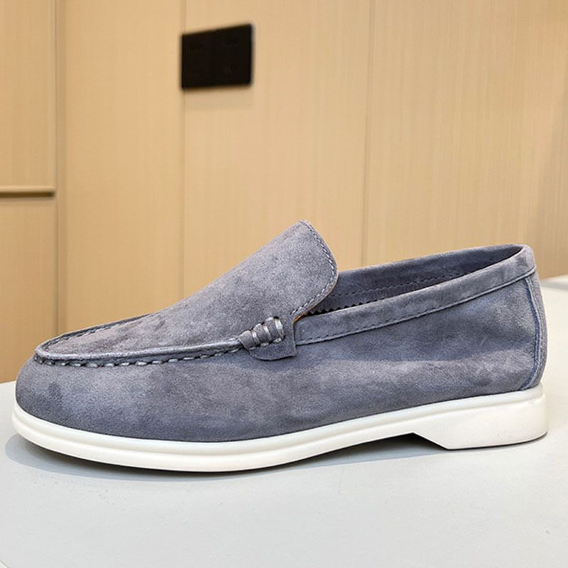 2024 New Summer Sheepskin Comfortable Casual With Flat Bottom Round Head, Anti Slip One Step Stepping, Le Fu Shoes For_voghion.com