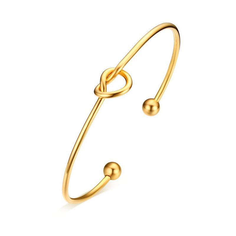 Dammeschmuck Edelstahl Open Knoted Bracelets Moud Bracelets Cross-Grenz Schmuck Stil Einfache Schmuck_voghion.com