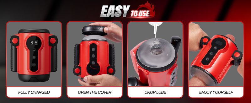 Knight Handle Accelerated Telescopic Vibration Digital Display Aircraft Cup Male Masturbator Electric Penis Exercise Adult Products_voghion.com
