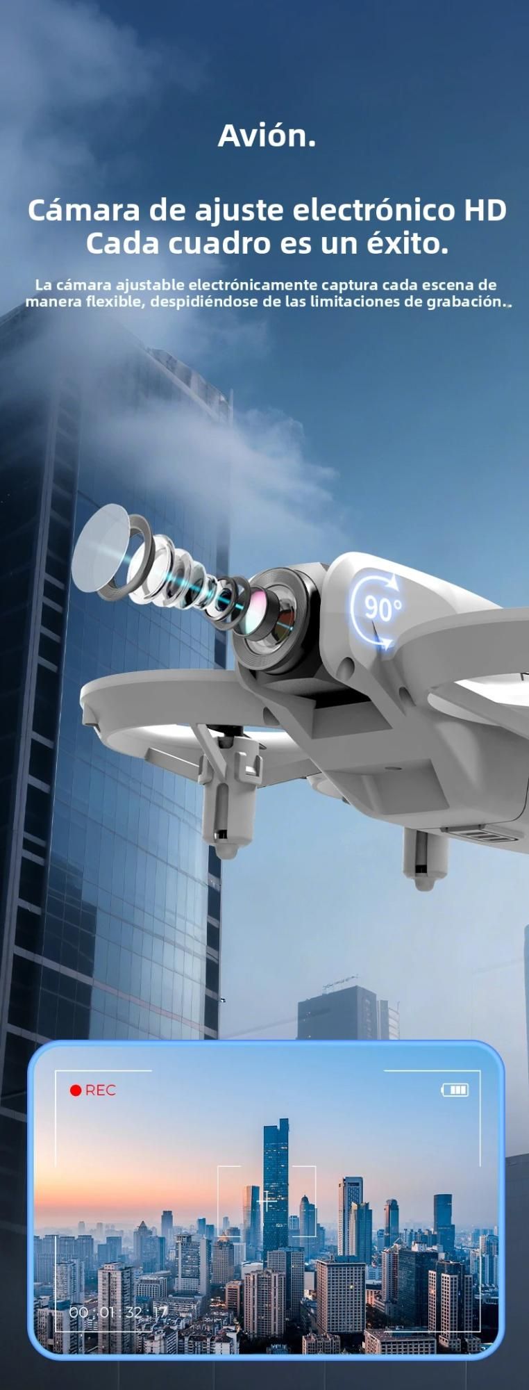 Mini drone JJRC H135 con telecamera HD 4K WiFi FPV, telecomando per evitare gli ostacoli, elicottero portatile, quadricottero giocattolo per_voghion.com