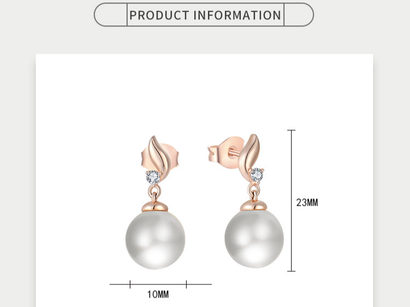 Collana di perle, orecchini pendenti, set di due pezzi, accessori in argento sterling, gioielli di moda da donna_voghion.com