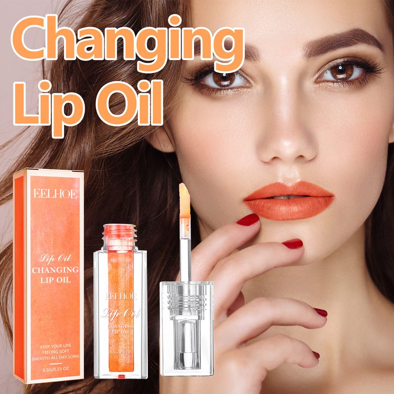 Aceite labial que cambia de color y elimina suavemente la queratina, voluminoso, delicado y brillante._voghion.com