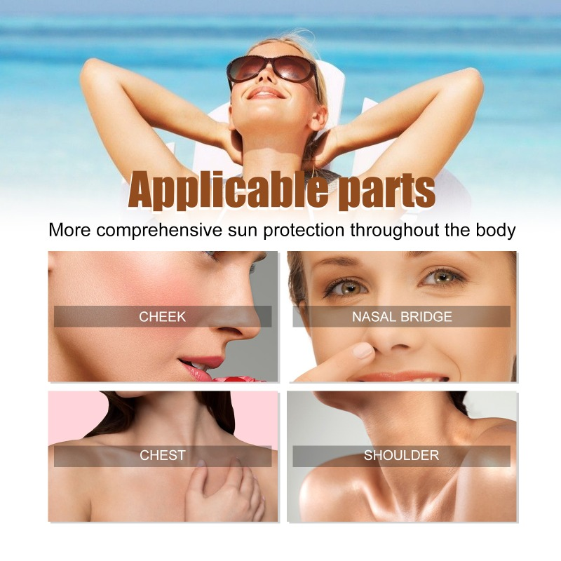 Fényvédő Stick Matte Solar Blocker arcra SPF50+ PA+++ UV védő krém antioxidáns olaj-kontroll frissítő K_voghion.com