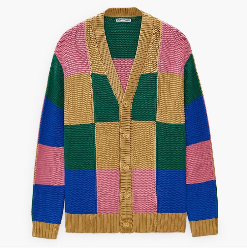 Popular Fashion Cardigan Sweater Autumn Winter Multi-color Jacquard Trendy Men's Knitted Jacket_voghion.com