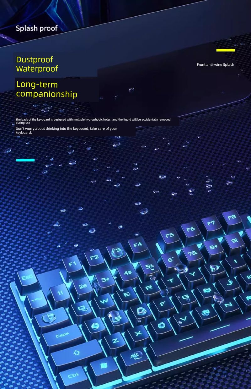 Echtes Nical Peripheriegerät Touch Wired Wireless Computerspiel E-Sport Tastatur Maus Headset Dreiteiliges Set_voghion.com