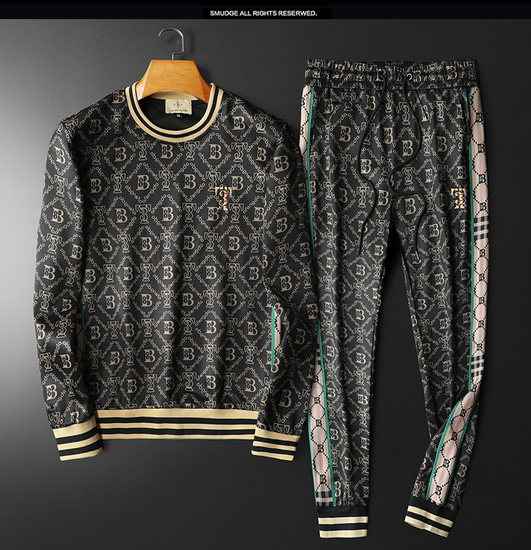 Men's Clothing New Autumn And Winter Men's Suits Korean Style Slim Casual Youth Sweatshirts And Sweatpants Sports Suits Men's Two-piece Set_voghion.com