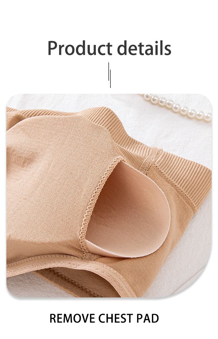 Women's Intimates Tube Top Bra Beautiful Back Strapless No Steel Ring Wrapped Chest_voghion.com