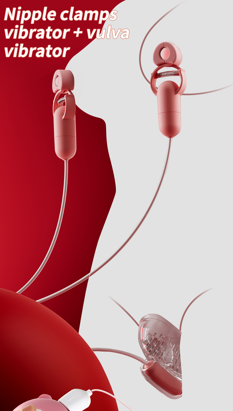 Vibromasseur à tétons 2023, 10 fréquences, pinces à tétons, stimulateur de massage des seins, jouets sexuels pour femmes, masturbation féminine_voghion.com
