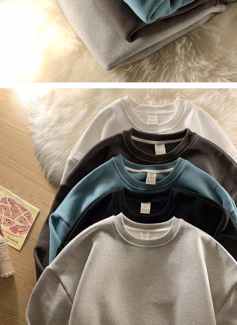 Männer Kleidung Hoodie Männliche Herbst Flut Ins Lose Top Frühling Und Herbst Sport High Street Crewneck Mantel Plankton Handsome_voghion.com