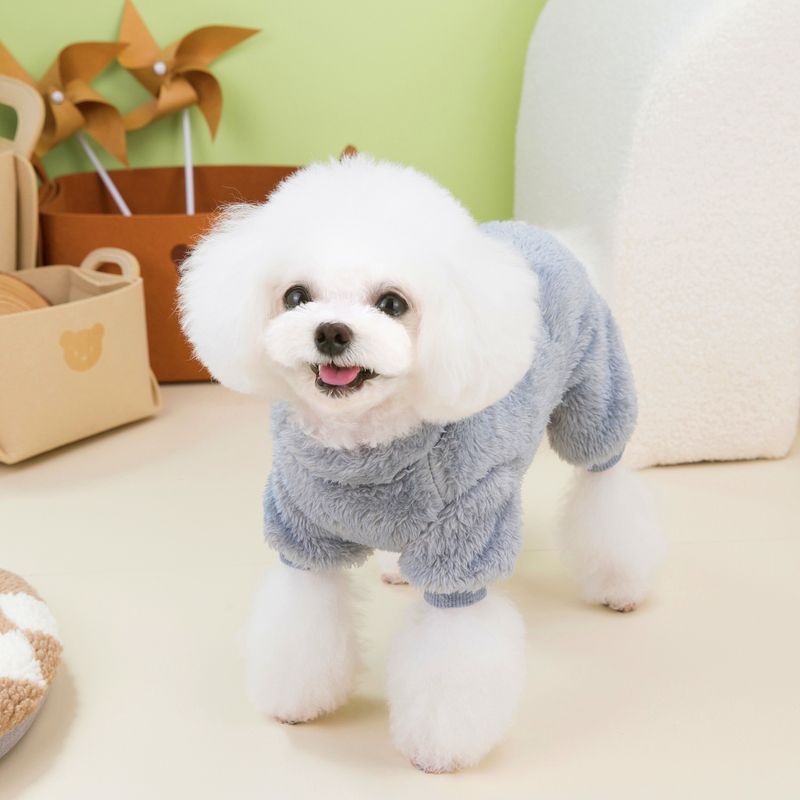 Dog Autumn/Winter Teddy Cat Pet Winter New 23 Crown Four Leg Velvet Clothes_voghion.com