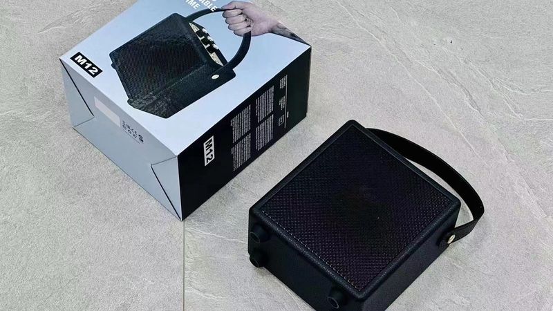 Novo alto-falante Bluetooth M12 portátil, subwoofer sem fio para áreas externas_voghion.com