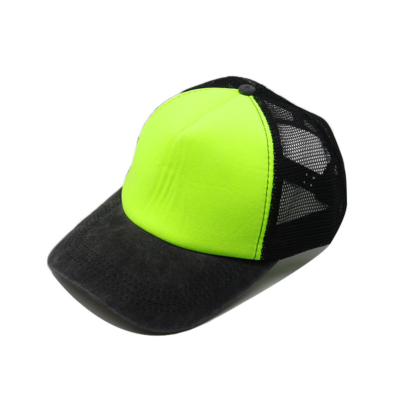 New Custom  Mesh Baseball Cap for Women Men Embroidery Picture Print Hat Summer Sun Hats Unisex Fluorescence Snapback_voghion.com