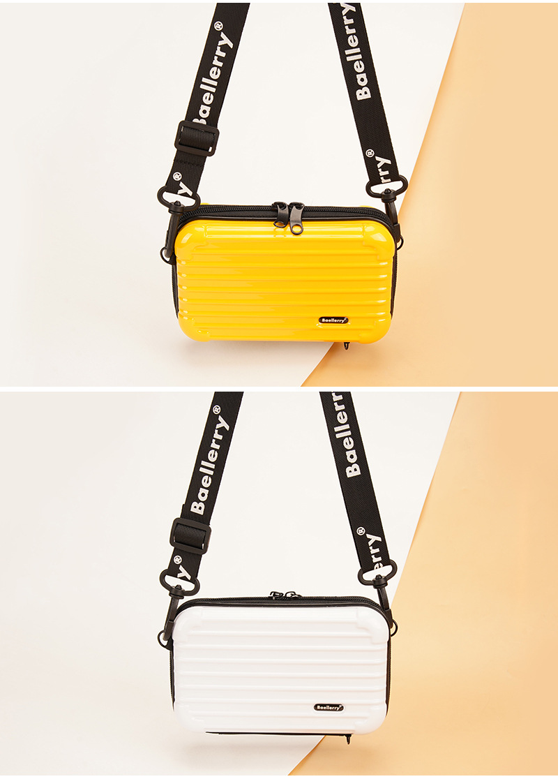 Baellerry jauna sieviešu uzglabāšanas soma ar cietu apvalku, svītraina PC plecu soma ar mini kosmētikas somiņu, sieviešu_voghion.com