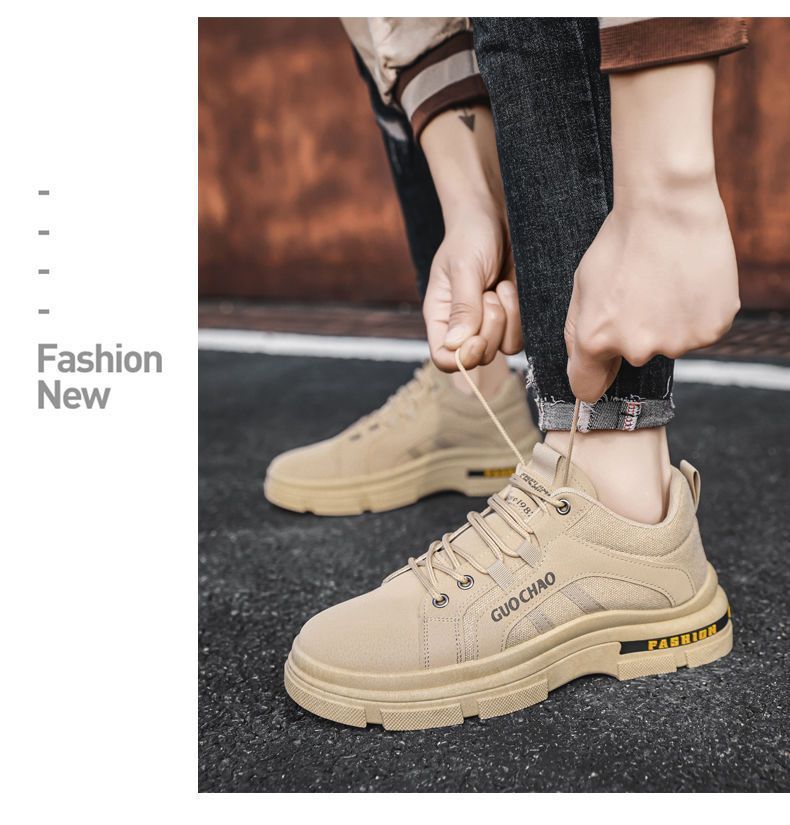 Spring And Autumn Men's Work Shoes Construction Site Work Safety Shoes Work Non Slip Wear Resistant Casual Shoes_voghion.com