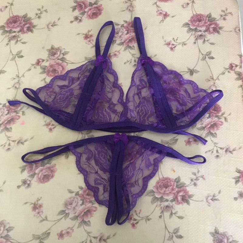 luckyqqyp Pigiama da donna con apertura sul cavallo, sexy e sexy, con petto esposto a tre punti_voghion.com