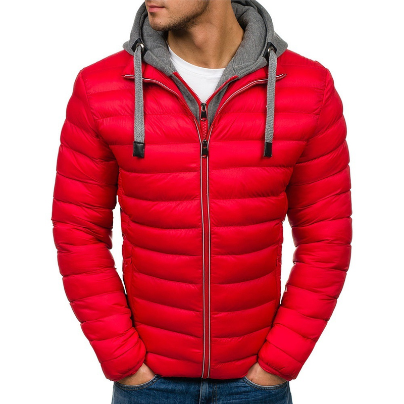 Winter double layered hooded bubble cotton jacket, men's warm jacket with Coat top_voghion.com