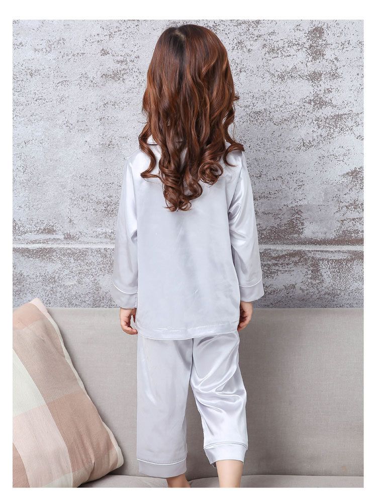 Roupas de bebê para meninas pijamas primavera seda gelo conjunto de homewear infantil pijamas para meninos adolescentes_voghion.com