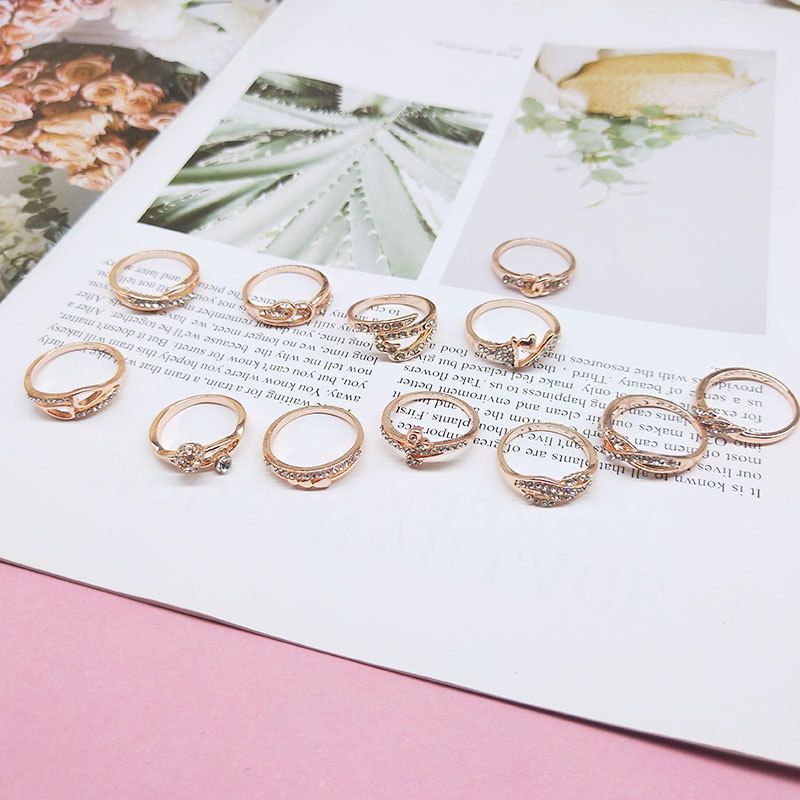 Zubehör Koreanische version set strass box gemischt mit frauen kleine zubehör mode-ring_voghion.com