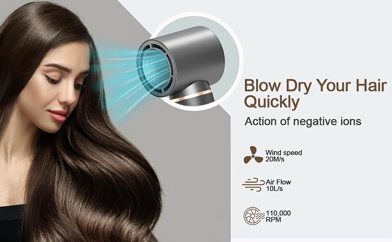 5-in-1-Föhnbürste, Hot Styler mit Negativ-Ionen-Technologie, Air Curling Wrap & Haarstyling-Tool zum Trocknen, voluminös_voghion.com