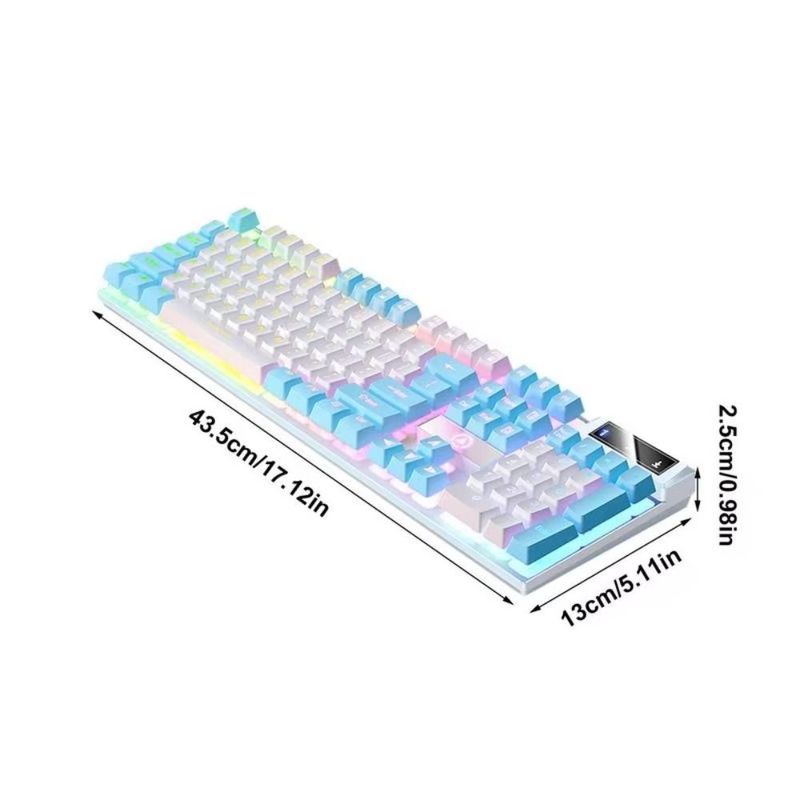 Clavier filaire 104 touches, interface USB, accessoires informatiques, claviers à membrane_voghion.com