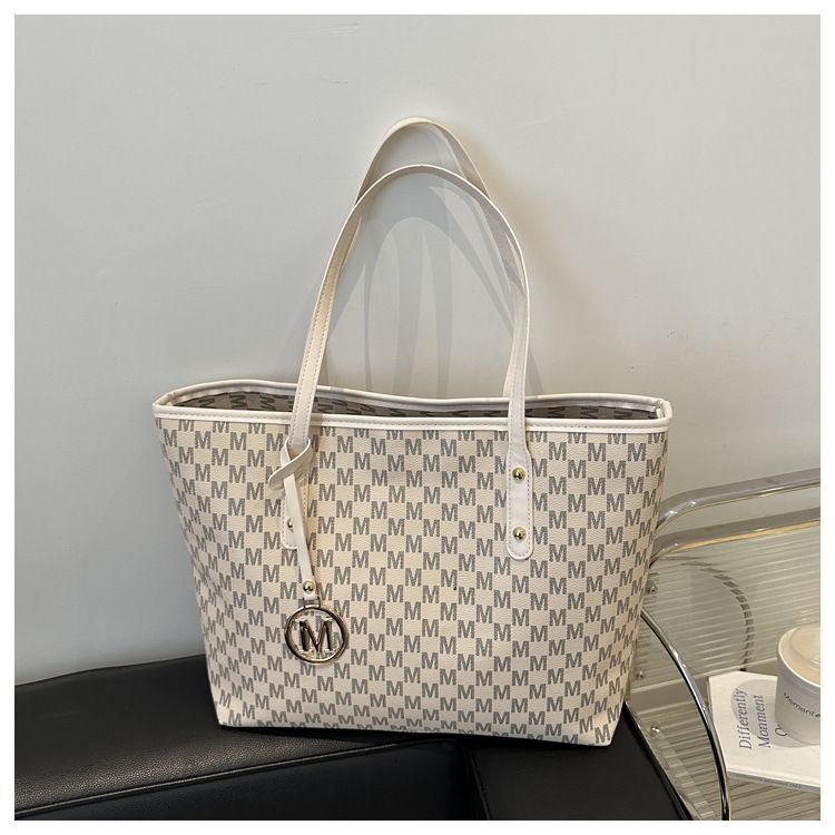 Borsa da ascellare grande da donna Do&thin - Borsa a tracolla alla moda per lavoro e uso quotidiano, morbida pelle PU con doppi spallacci_voghion.com