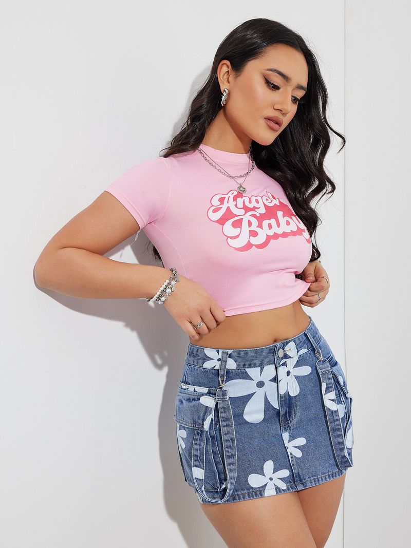 Women's Y2K High Waist Denim Skirt Double Pocket Bodycon Mini Skirt Stretch Denim Short Skirt For Women_voghion.com