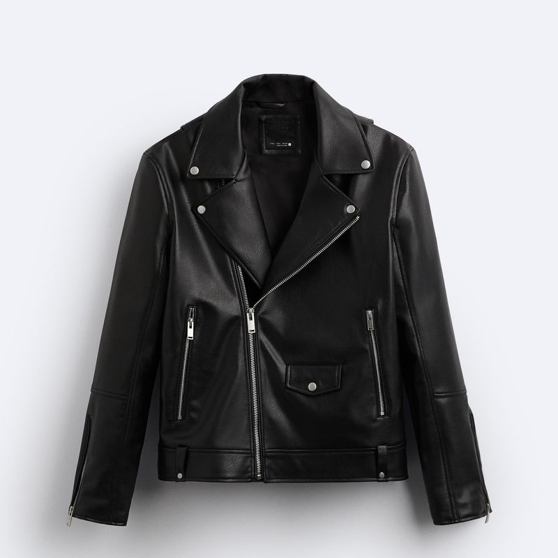 Abbigliamento Uomo 24 Nuovo Giacca Moto in Pelle_voghion.com