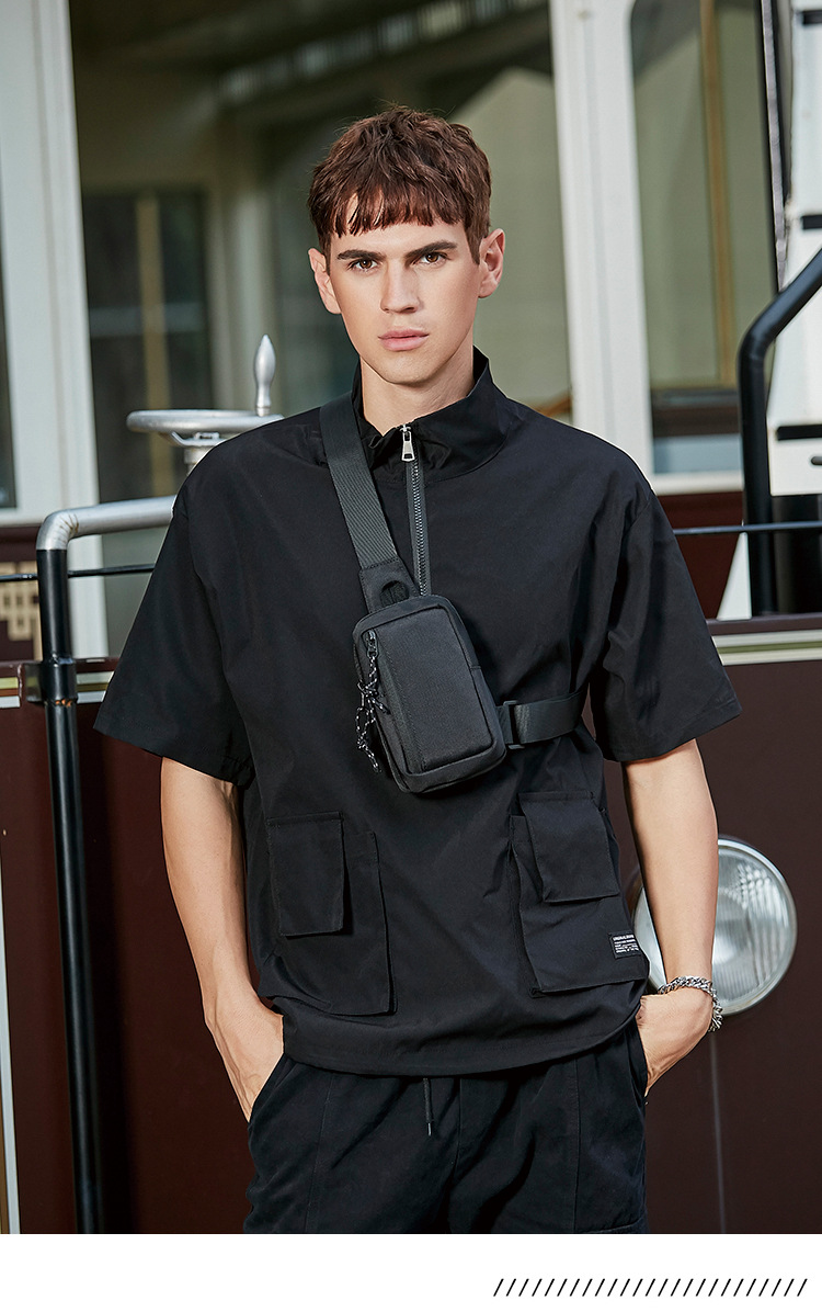 Crossbody Bag The 2024 New Model of Close-fitting Anti-theft Street Fashion Sports Mini Chest Bag Valuables Can Be Carried at Any Time_voghion.com