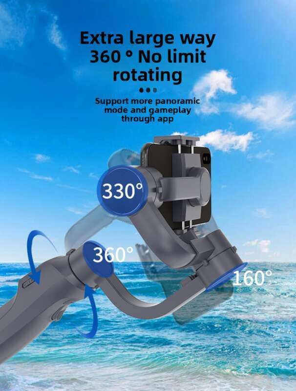F10 PRO MAX Telefon ręczny Trójosiowy stabilizator Gimbal Anti Shake AI Śledzenie Internet Celebrity Live Vlog Artefakt_voghion.com