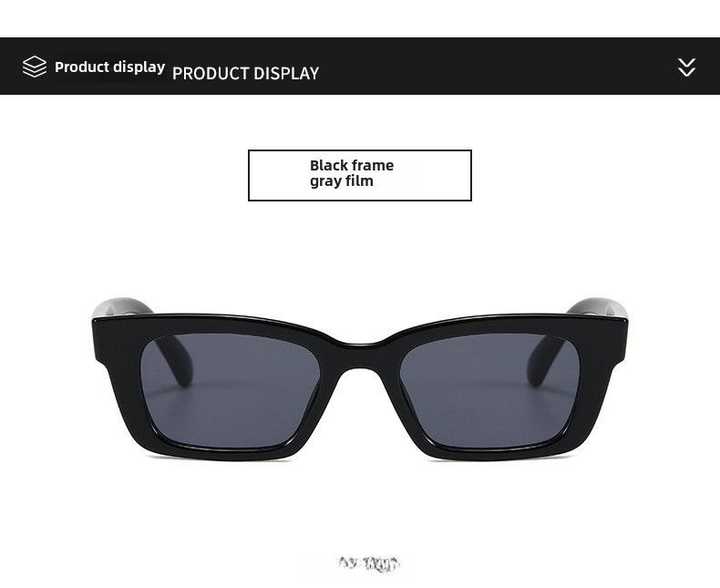 2022Jennie avec des lunettes de soleil à petite monture œil de chat pour femmes tremble en direct explosions Net lunettes de soleil de loisirs rouges pare-soleil marée_voghion.com