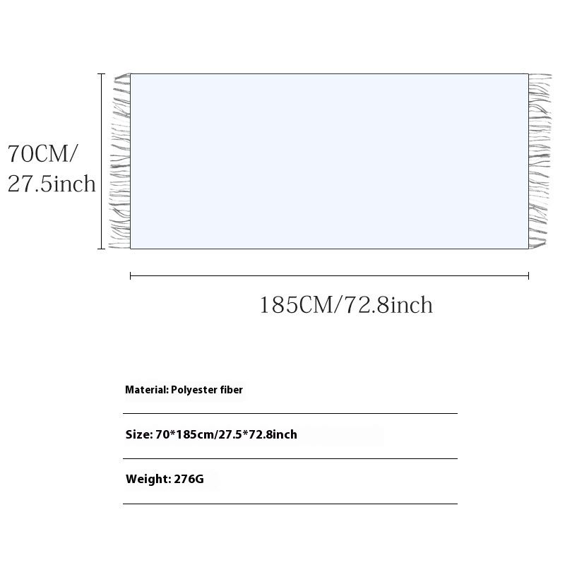 Scarf Female Winter Hot Item 2024 New Cashmere Student Warm Scarf Fashionable Versatile Shawl Outer Outfit_voghion.com