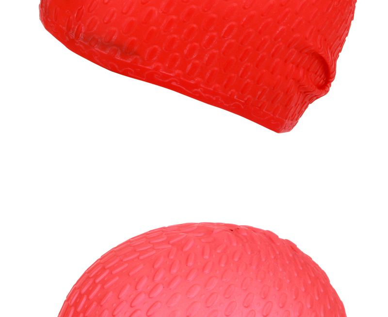 Large Particle Ear Protection Silicone Swimming Cap Adult Long Hair Solid Color Waterproof Comfortable Stretchable Water Drop Swimming Cap_voghion.com