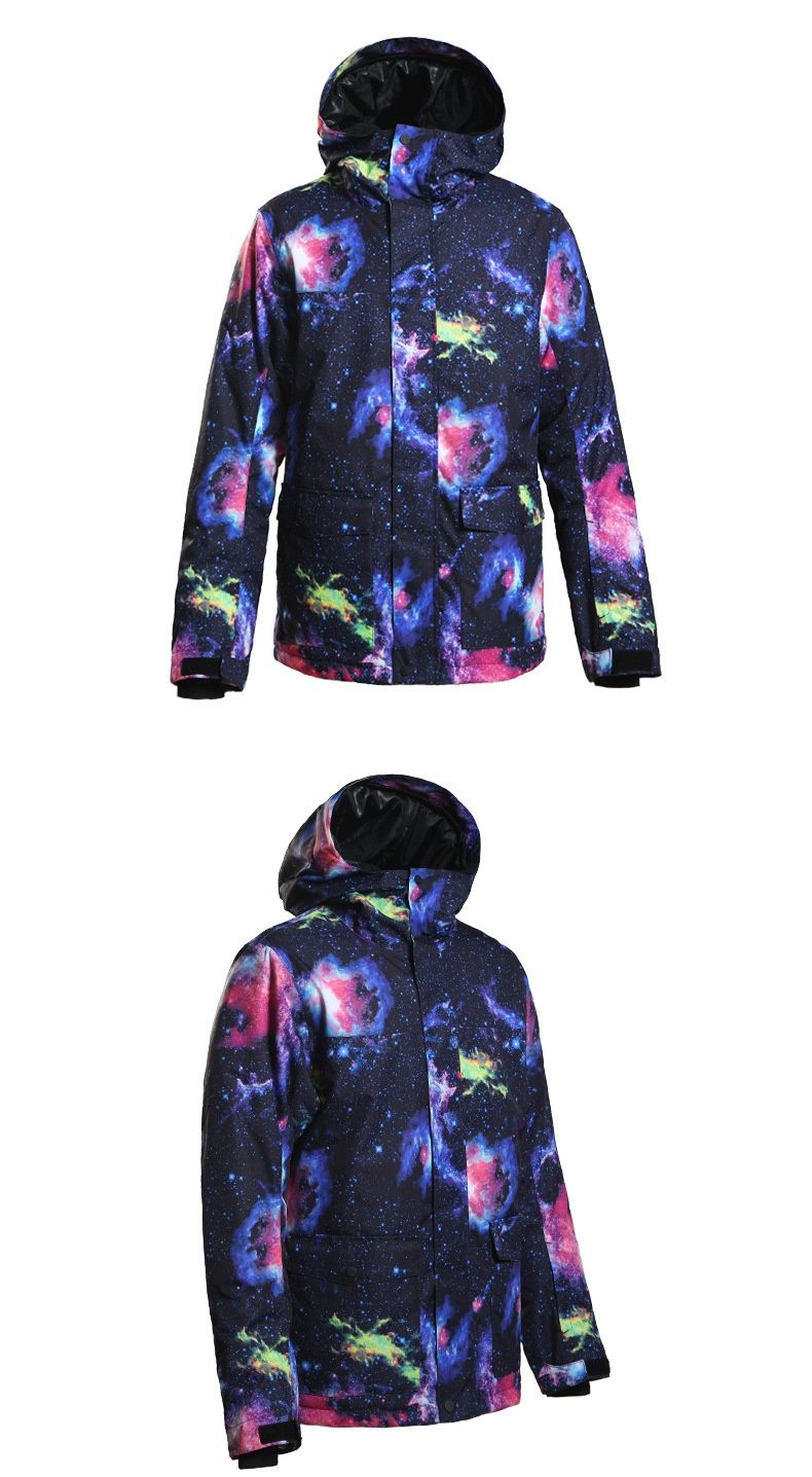 001 001 Herren Winddichte, wasserdichte, warme Winterjacke für Bergsteigen, Reisen, Snowboarden und Skifahren_voghion.com