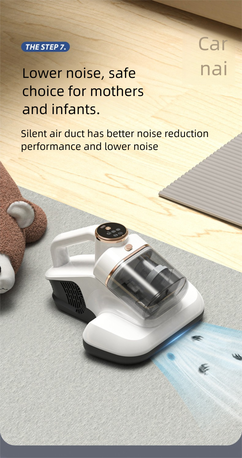 Aspirapolvere UV a doppia tazza - Rimozione portatile degli acari dal letto con sterilizzazione_voghion.com