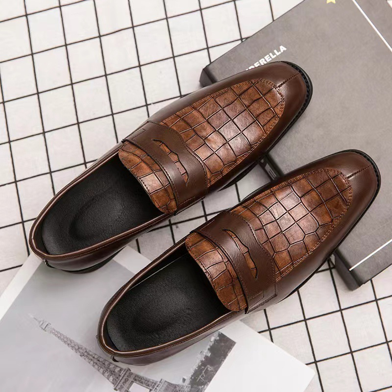 Scarpe Oxford eleganti casual da uomo, con lacci, per ufficio, feste e uso quotidiano_voghion.com
