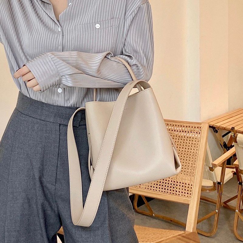 Borsa a tracolla versatile in morbida pelle con secchiello di nicchia, 2025, nuova borsa a mano da donna, borsa casual_voghion.com