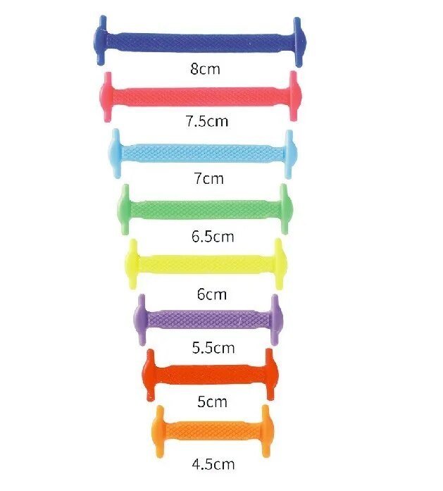 1 paio/16 pezzi lacci elastici in silicone impermeabili moda unisex atletica senza allacciatura tutte le scarpe da ginnastica si adattano ai lacci per scarpe veloci_voghion.com