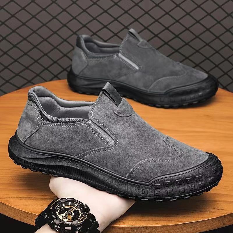 Arbeitsschutz Atmungsaktive Sommerschuhe für faule Menschen, rutschfeste und verschleißfeste Arbeitsschuhe für Männer, lässige Wanderschuhe für Männer_voghion.com