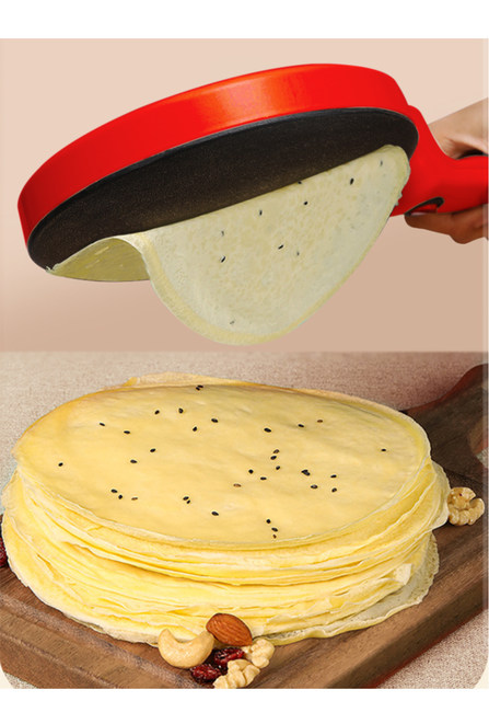 Elektrischer Crêpe-Maker, Pizza-Pfannkuchen-Maschine, antihaftbeschichtete Bratpfanne, Backform, Kuchenmaschine, Küchengerät, Kochutensilien Sonifer_voghion.com