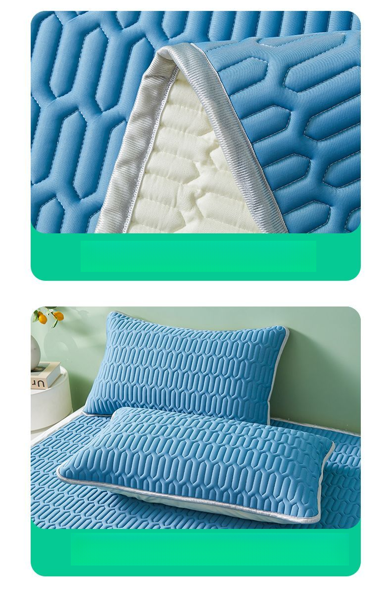 【 9863 People's Collection 】 Ice Latex Cooling Three Piece Set, Cool Silk Bed Sheet, Student Dormitory, Single_voghion.com