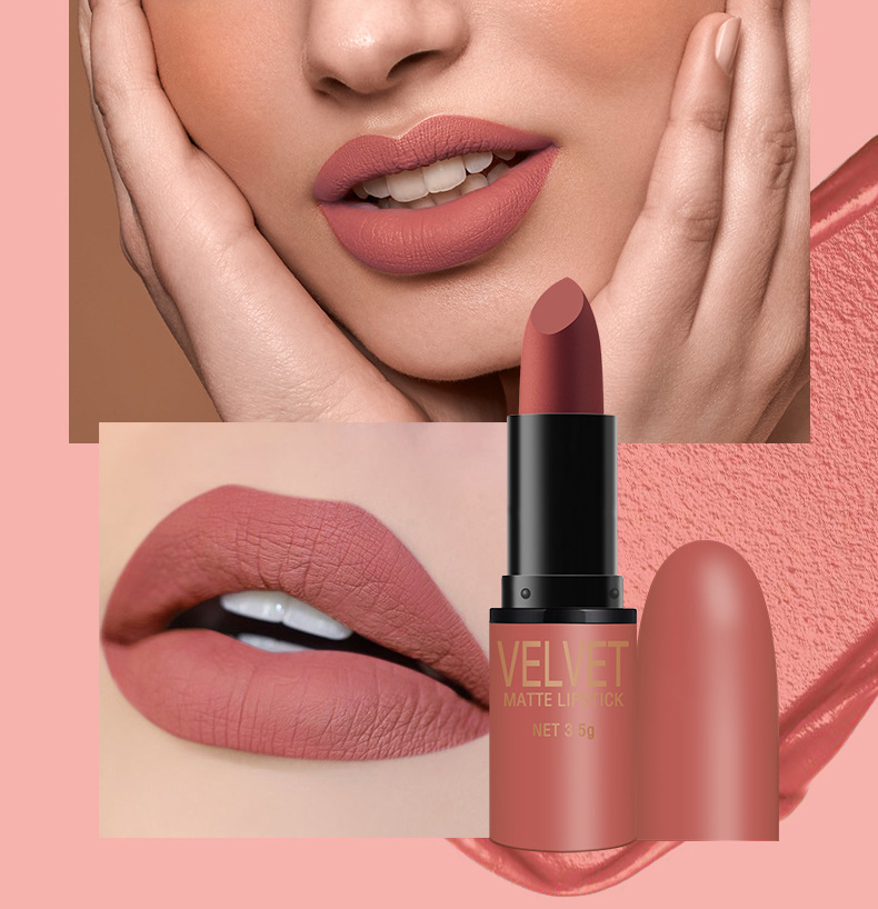 Matte Lipstick Set - 6 Velvet Bullet Lipsticks Gift Box, Long-Lasting & Highly Pigmented, Cruelty-Free & Vegan, Trendy Shades For All Skin Tones_voghion.com