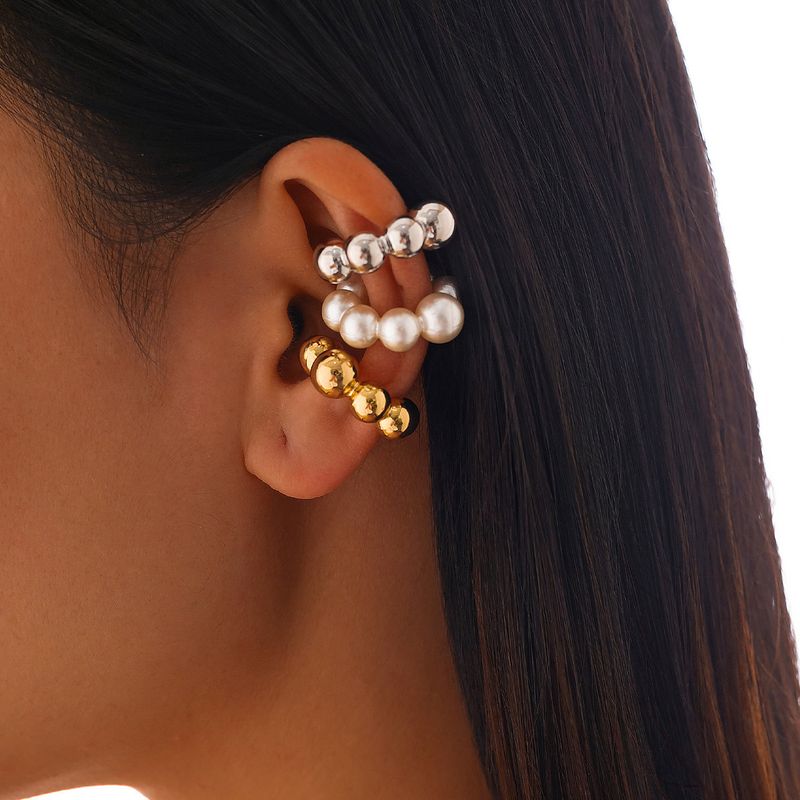 1 Piece 3 Pieces Set Elegant U Shape Plating Alloy Ear Cuffs_voghion.com