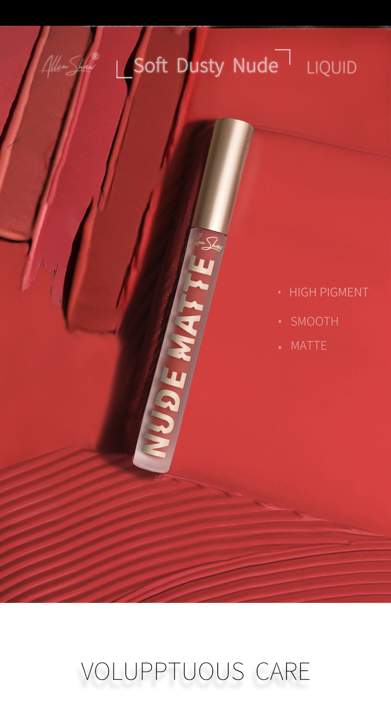 Maquillage 8 couleurs mat rouge à lèvres imperméable longue durée rouge à lèvres Sexy rouge rose Veet Nude rouges à lèvres maquillage s_voghion.com