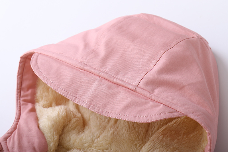 Kūdikių drabužiai su vilna stora gobtuvu berniukams ir mergaitėms dygsniuota striukė vaikiška dygsniuota striukė dygsniuota striukė_voghion.com