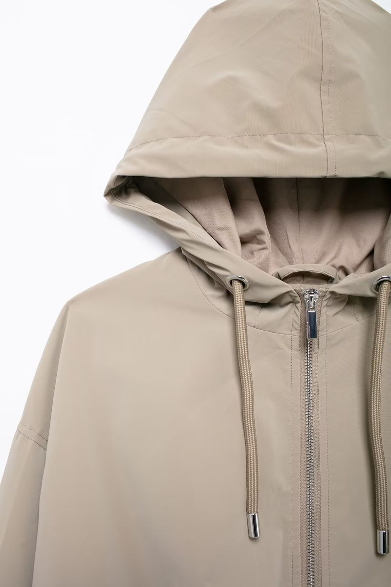 Women's clothing 2024 autumn and winter new style loose hooded jacket_voghion.com