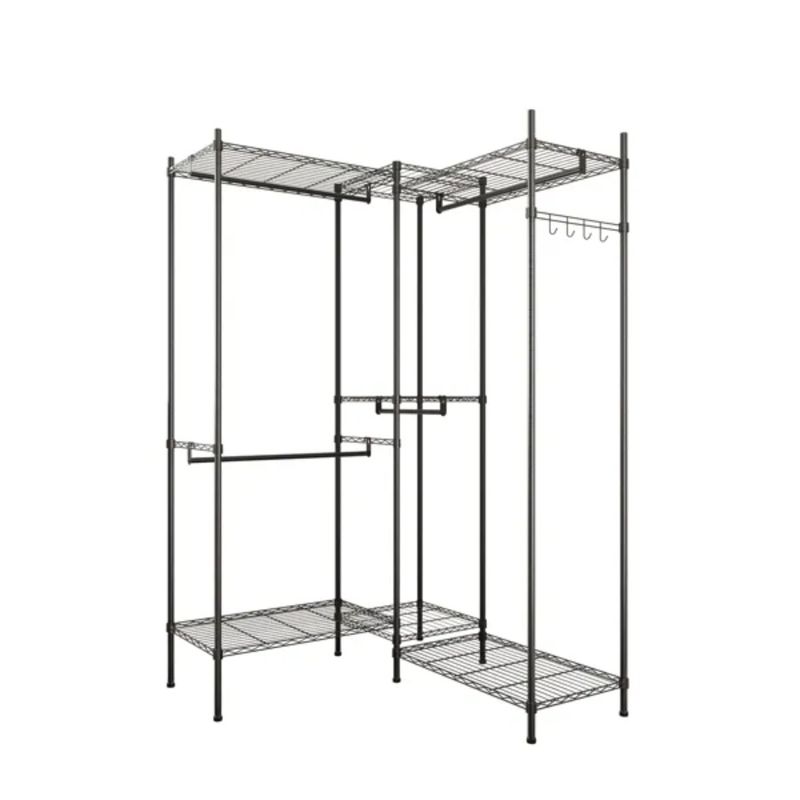 Appendiabiti per la casa, organizer, appendiabiti, armadio, scaffale portatile in metallo_voghion.com