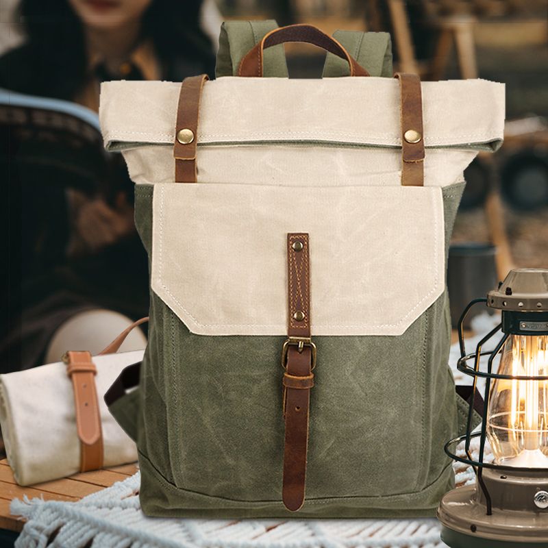 Zaino impermeabile retrò da esterno per uomo e donna, in stile britannico_voghion.com