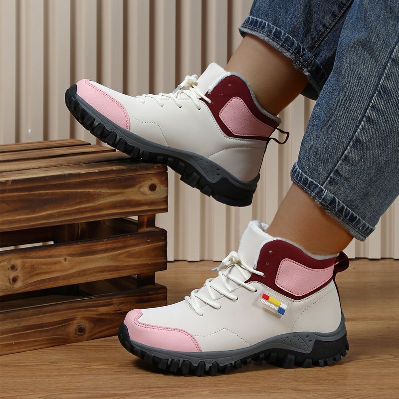 Herbst winter paar anti-rutsch verschleiß-beständig sport schuhe mit dicken baumwolle schuhe, kurze samt bequem für beide_voghion.com